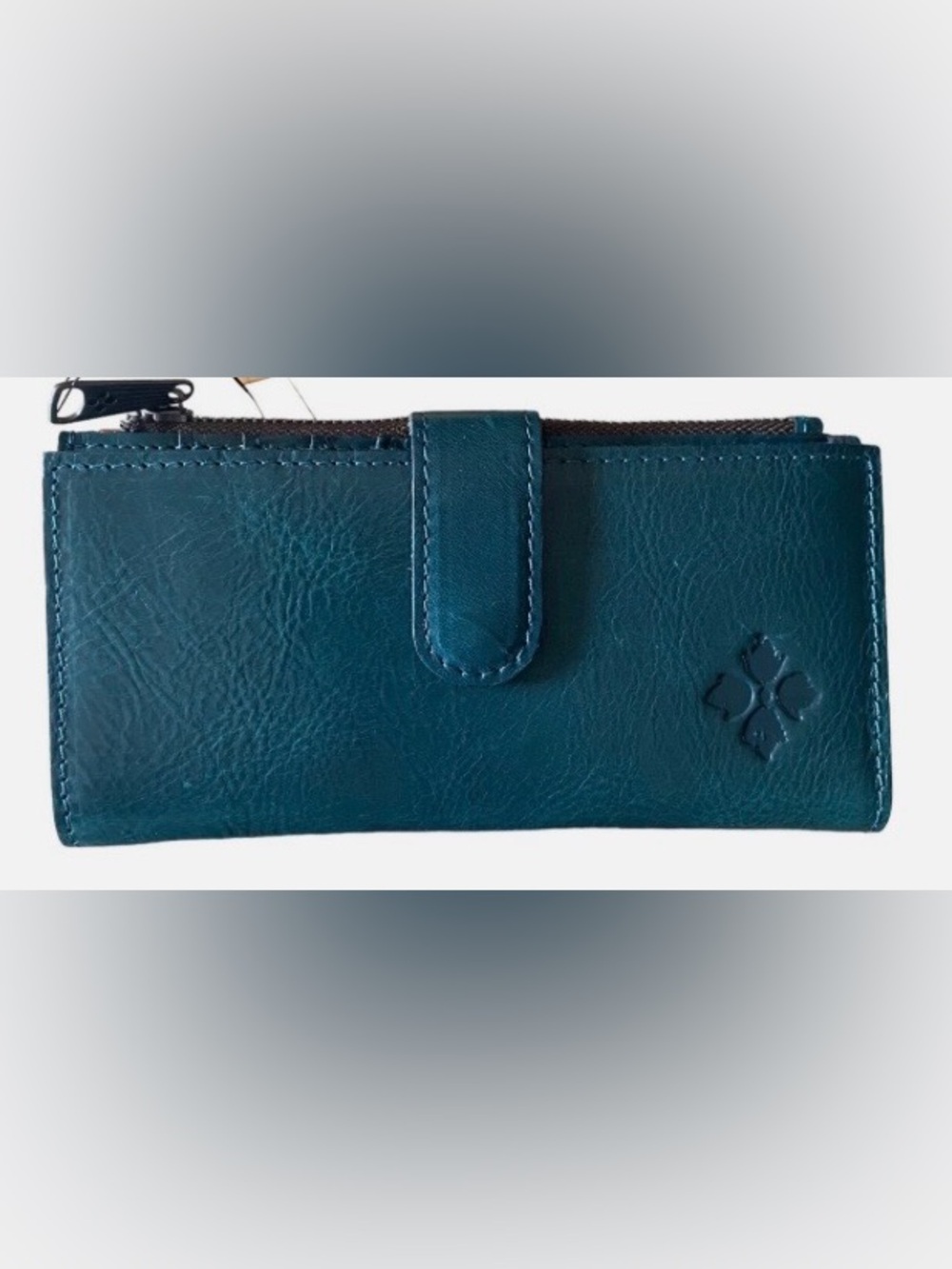 Patricia Nash~Nazari Wallet Bifold~ Blue Coral